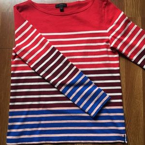 J. Crew Crew Neck Striped Tee
